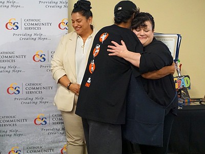 CCS Celebrates First St. Vincent's Kitchen Academy Graduate